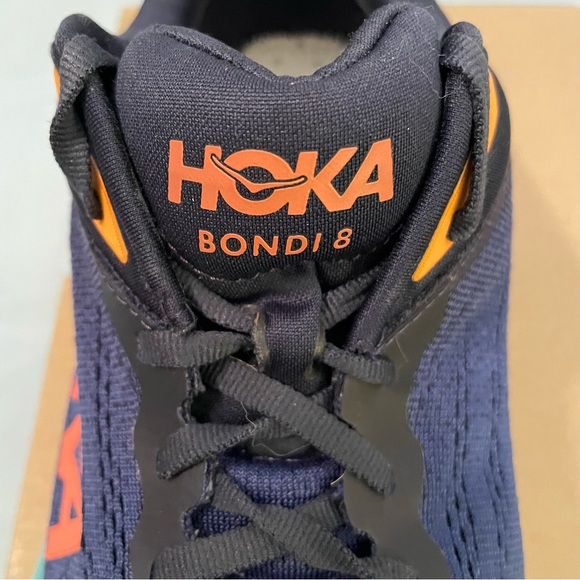 Hoka One One Bondi 8 Men’s Size 11 D Navy Athletic Walking Running Gym Shoes - Picture 9 of 16